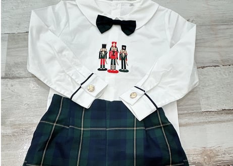 兵隊さん蝶ネクタイcottonセットアップ73〜120