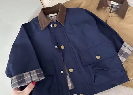 チェックスプリングジャケット90〜140