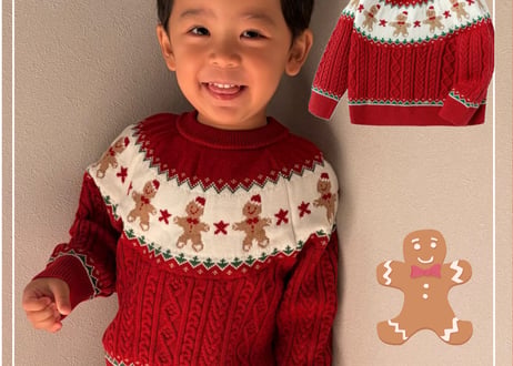 クリスマスクッキーニット90〜130