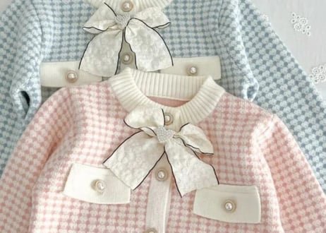 レースリボンニットセットアップ🎀90〜130