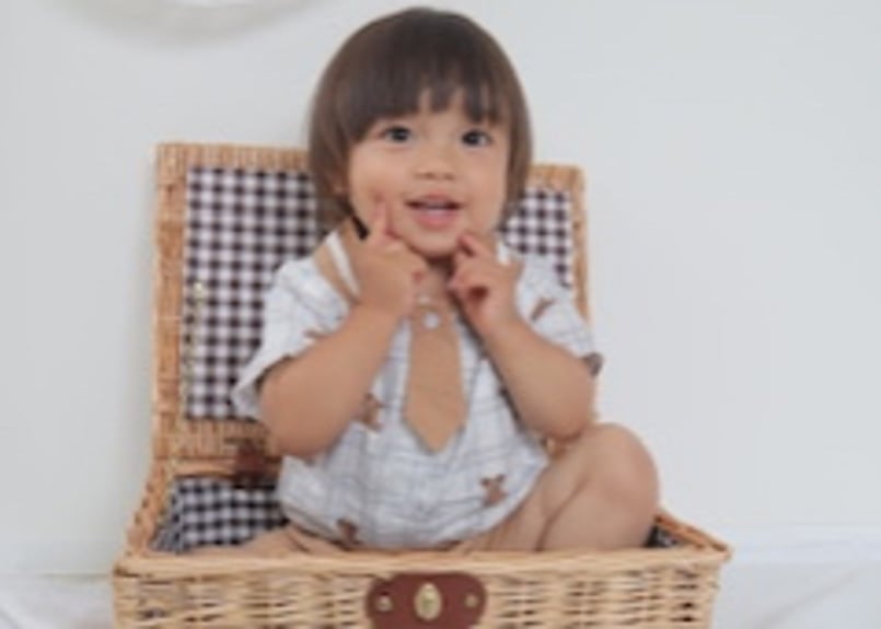 テディベアbaby♡カゴ&あひるset