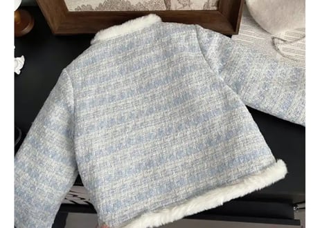 ツイードロイヤルブルーセットアップ🩵90〜140