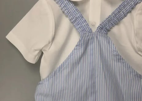 兵隊さん刺繍サロペット＆ブラウス73〜110