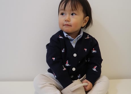刺繍マリンカーディガン⛵️80〜120