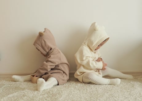 くまさんニットロンパース🧸66〜90一部即納