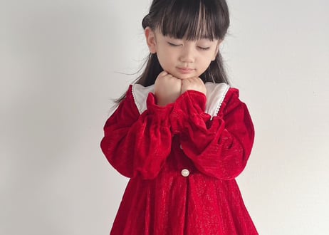 レッドパールXmasワンピース90〜150