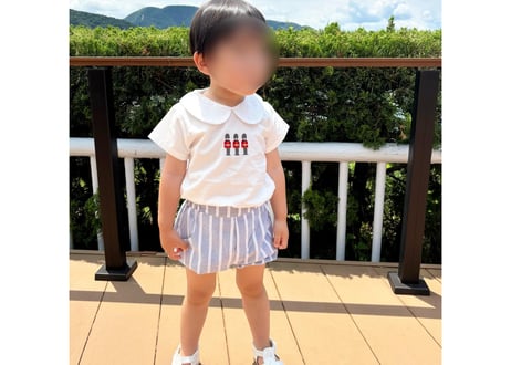 兵隊さん刺繍ストライプセットアップ59〜100一部即納