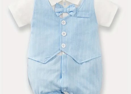 ロイヤルブルーcottonベストロンパース59〜90