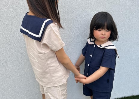 cottonセーラーセットアップ90〜140