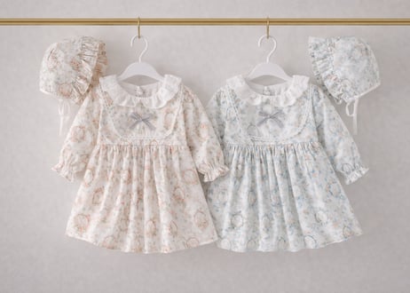 エリーズフラワーワンピース帽子付き59〜90