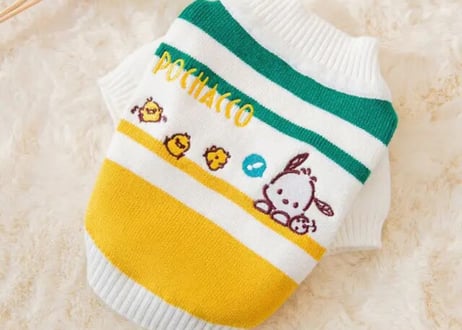 ぽちゃこ刺繍ニットペット服♡XS〜M