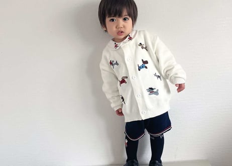 テリア刺繍カーディガン73〜100