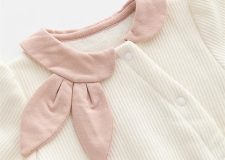 スカーフ風ふわふわロンパース♡帽子付59〜80一部即納