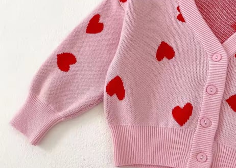 ラブリーハートcottonカーディガン66〜100
