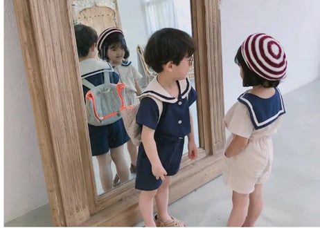 cottonセーラーセットアップ90〜140