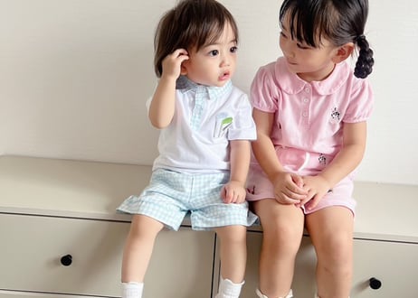 わんちゃん刺繍ポロセットアップ80〜140