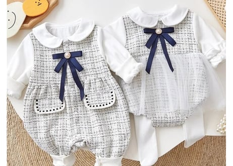 ツイードリボンロンパース🎀66〜90