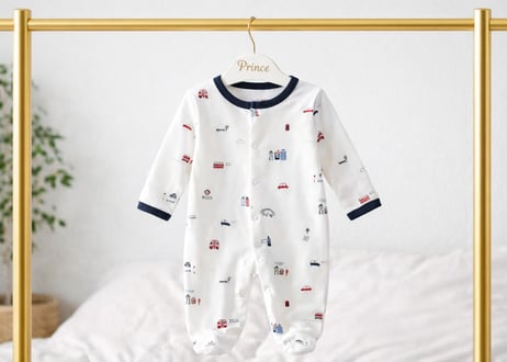 cotton足付きロンドン ロンパース59〜80