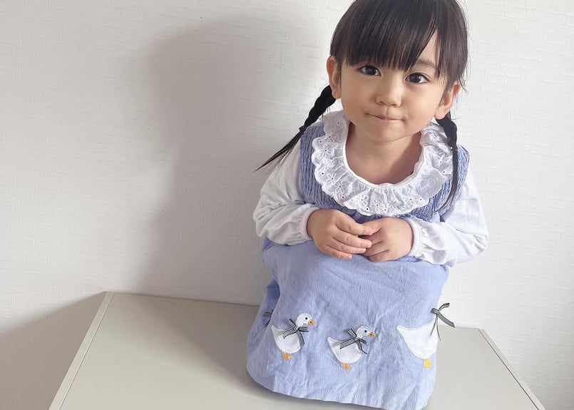 あひるの親子ワンピースセット🪿🩵90〜140 | Prince