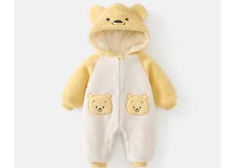 プーさんもこもこ着ぐるみロンパース66〜90