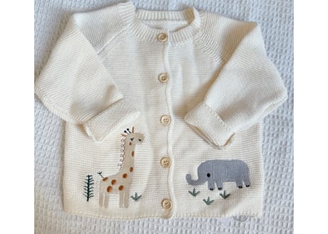 アニマル刺繍カーディガン66〜100