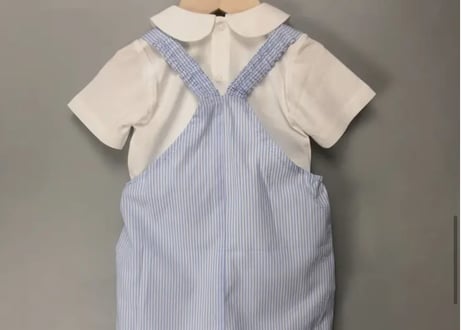 兵隊さん刺繍サロペット＆ブラウス73〜110
