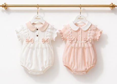 リボンレースロンパース夏版🎀59〜80