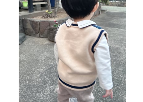 菱形cottonベスト80〜120