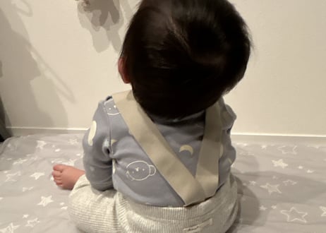 ツートンニットサロペット✴︎66〜100