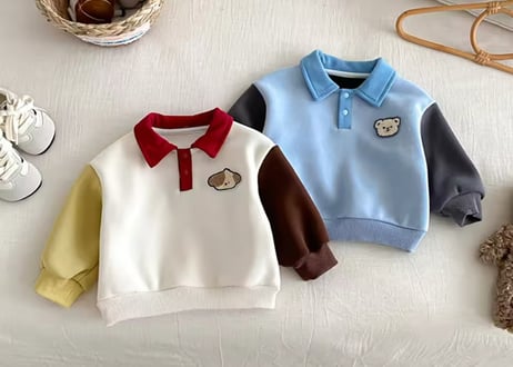 ふわもこアニマルポロスウェット73〜120