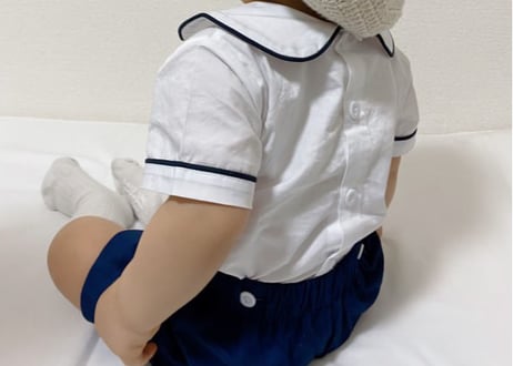 マリン刺繍cottonセットアップ70〜100