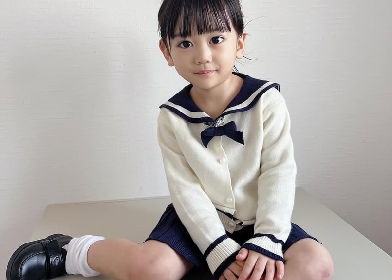 もちもちセーラーニットセットアップ90〜130 | Prince