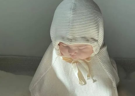 ワッフルてるてる坊主ポンチョ♡Baby