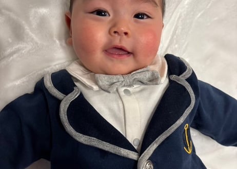 蝶ネクタイ韓国風ロンパース66〜86
