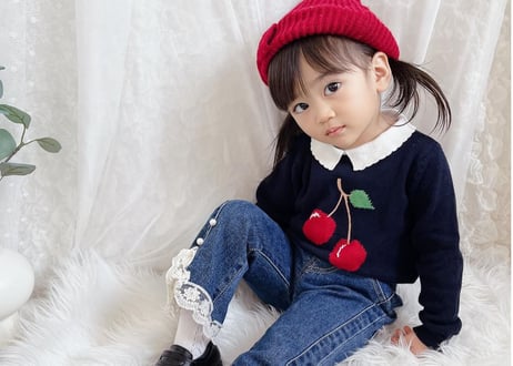 さくらんぼニットセーター🍒80〜130