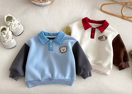 ふわもこアニマルポロスウェット73〜120