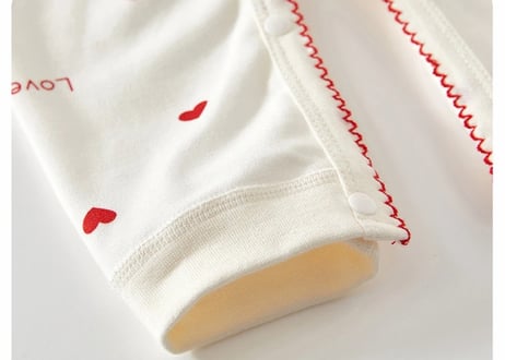 ハート柄cottonカバーオール59〜90