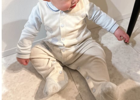 ツートン足つきcottonロンパース♡各種♡新生児〜73