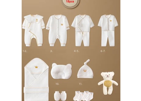 cotton出産準備セット(ギフト🎁)各種　新生児サイズ(59)