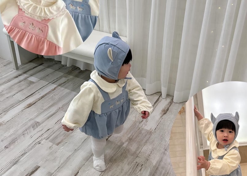 House on the Hill だるまロンパース House on the Hill だるまロンパース