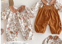 ボタニカル襟付きロンパース＆ブラウス＆サロペット66〜90