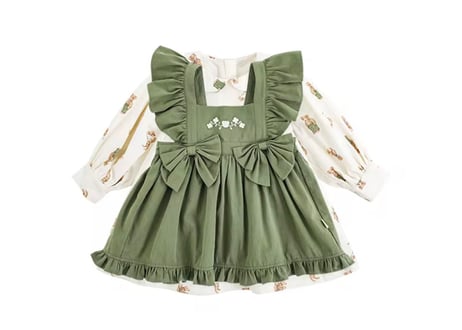 クラシックフォレストエプロンワンピースセット80〜140