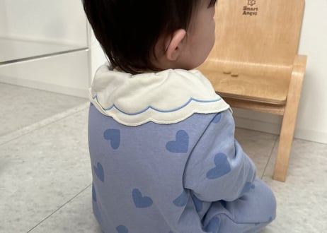 ハートピエロロンパース🩵68〜90