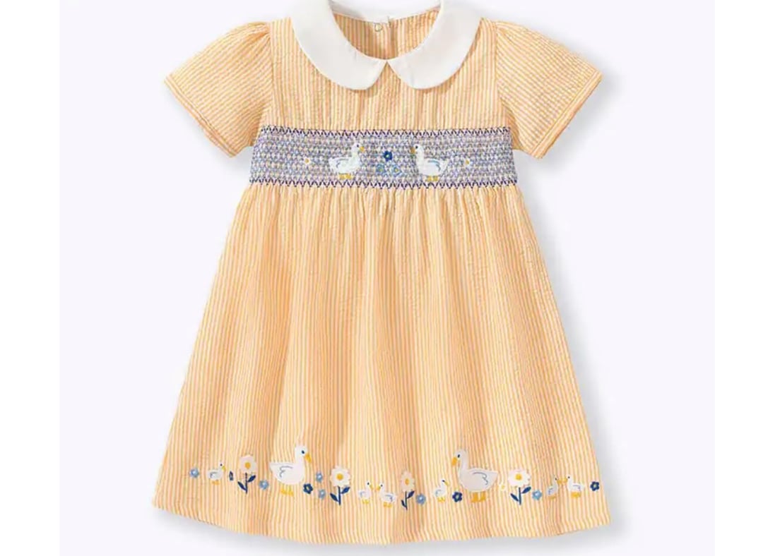 お花畑のアヒルさん親子ワンピース90〜140一部即納 | Prince