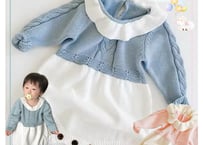 ピエロ襟羊ニットロンパース59〜100🩵🩷