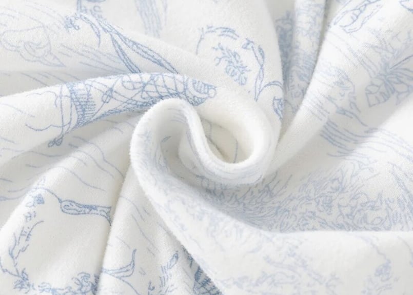 4着 新品】トワルドジュイロンパース オーガニック ブルー 長袖 綿100