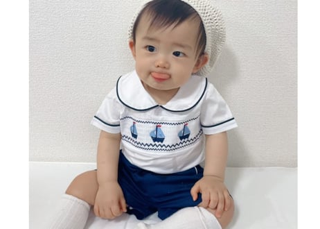 マリン刺繍cottonセットアップ70〜100