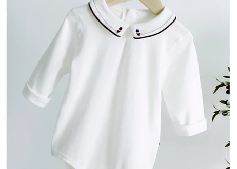 兵隊さん刺繍襟付きロンパース✴︎59〜90
