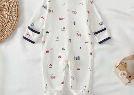 cotton足付きロンドン ロンパース59〜80