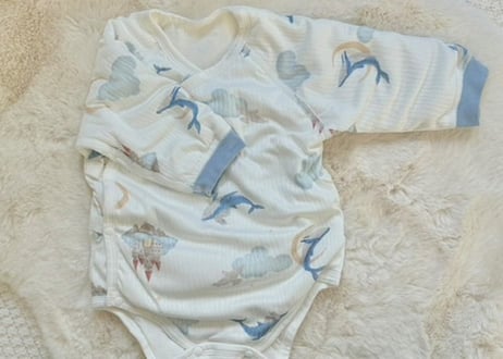 クジラさん夜のお散歩cottonロンパース59〜80